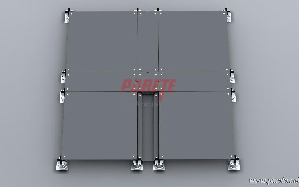 steel raised floor with trunk